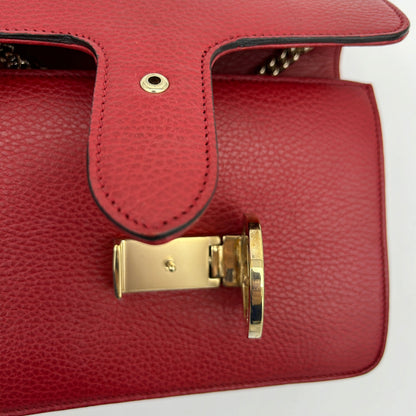 Gucci Interlocking Red Small Crossbody Chain Bag