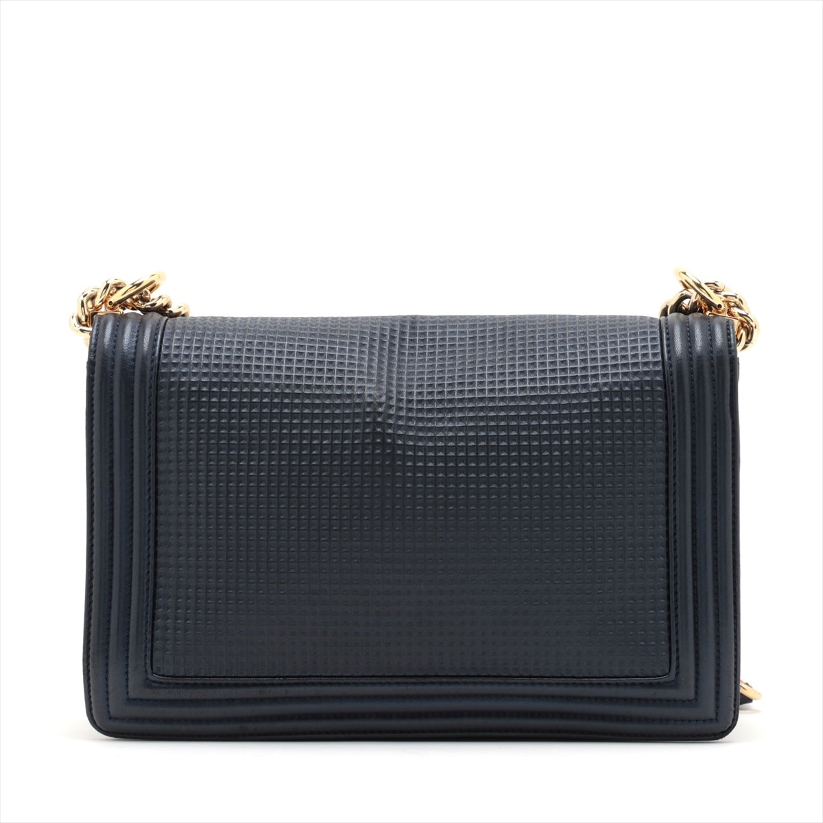 Chanel Boy Leather Chain Shoulder Bag