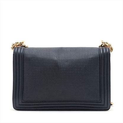 Chanel Boy Leather Chain Shoulder Bag