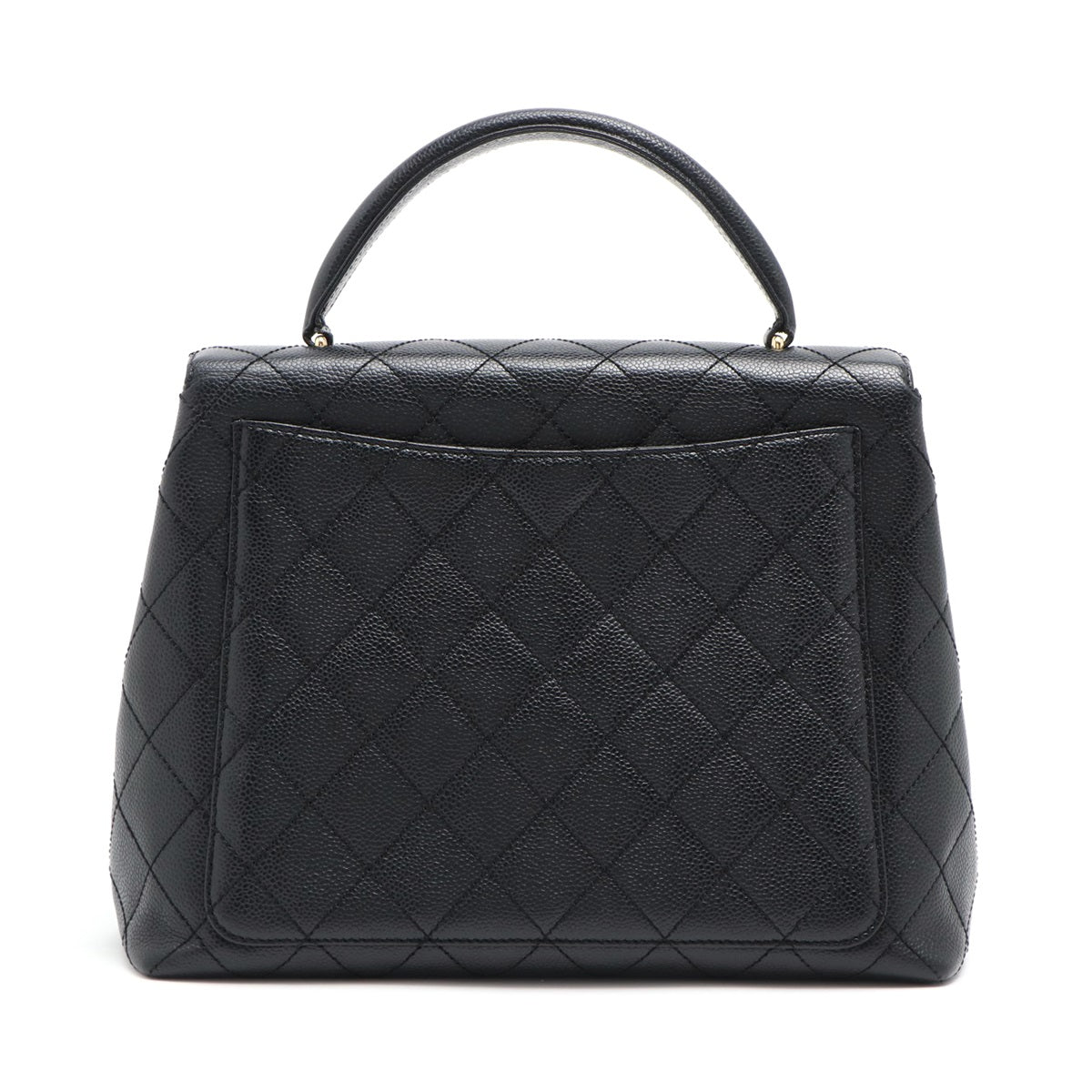 Chanel Kelly Caviar Black Handbag Style