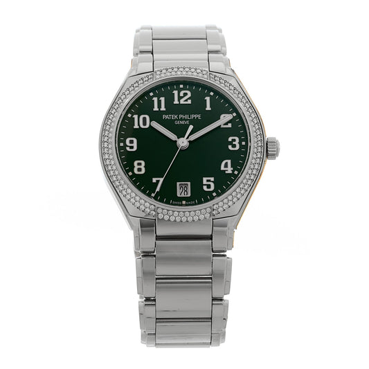 Stainless Steel Diamond 36mm Twenty-4 Automatic Watch Green 7300/1200A-011