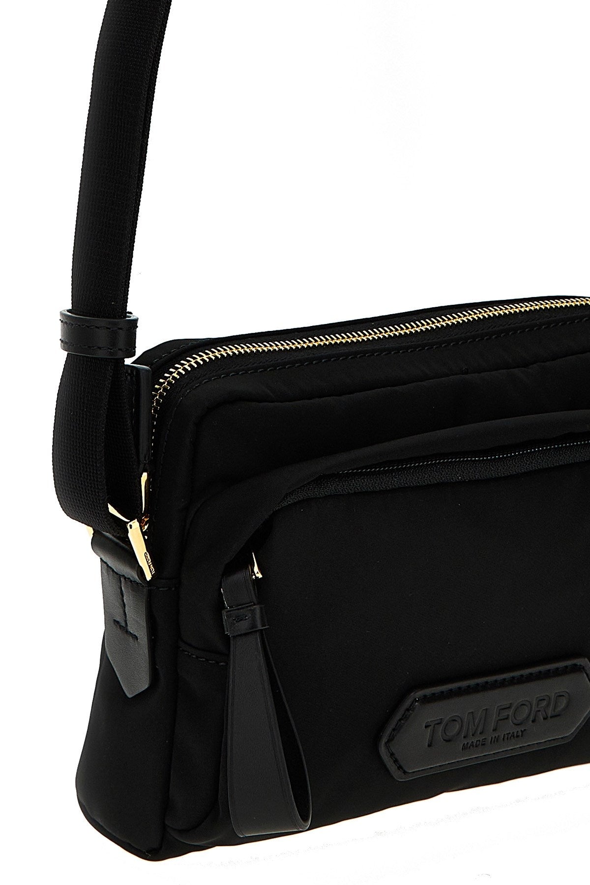 Tom Ford Men Logo Nylon Crossbody Bag