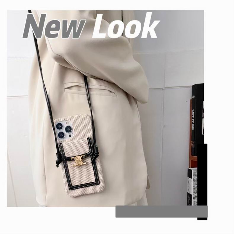 Celine Iphone Case Crossbody Cover Iphone 11 12 13 Pro Max / 18 Pro / 18 Pro Max