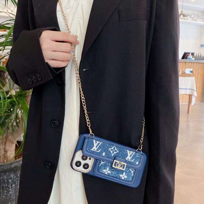 LV Denim IPhone Case CrossBody Denim Style