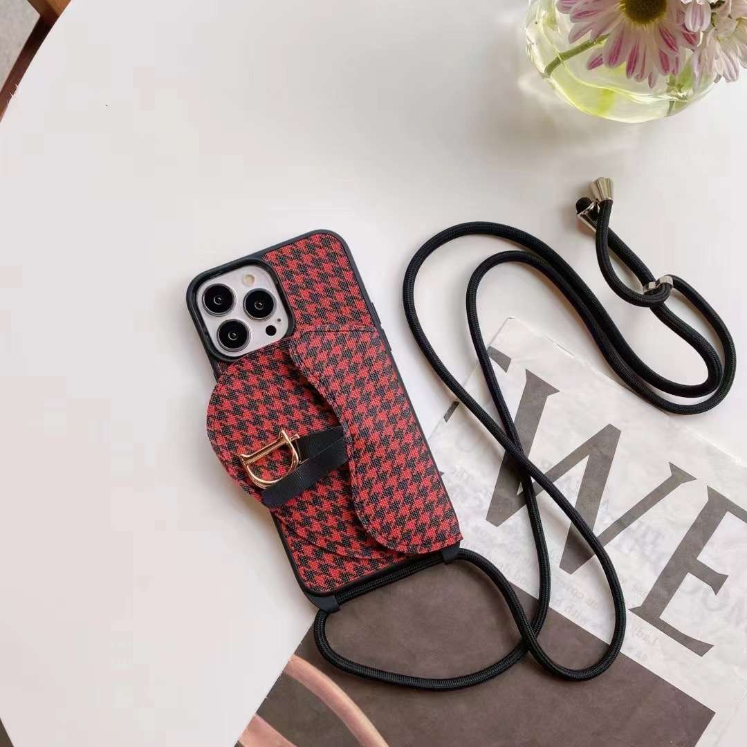 Luxury Canvas Crossbody Case Iphone 11 12 13 Pro Max / 18 Pro / 18 Pro Max