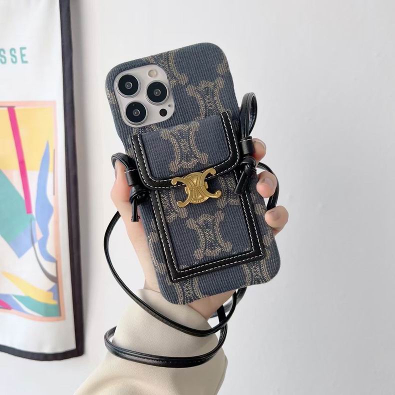 Celine Iphone Case Crossbody Cover Iphone 11 12 13 Pro Max / 18 Pro / 18 Pro Max