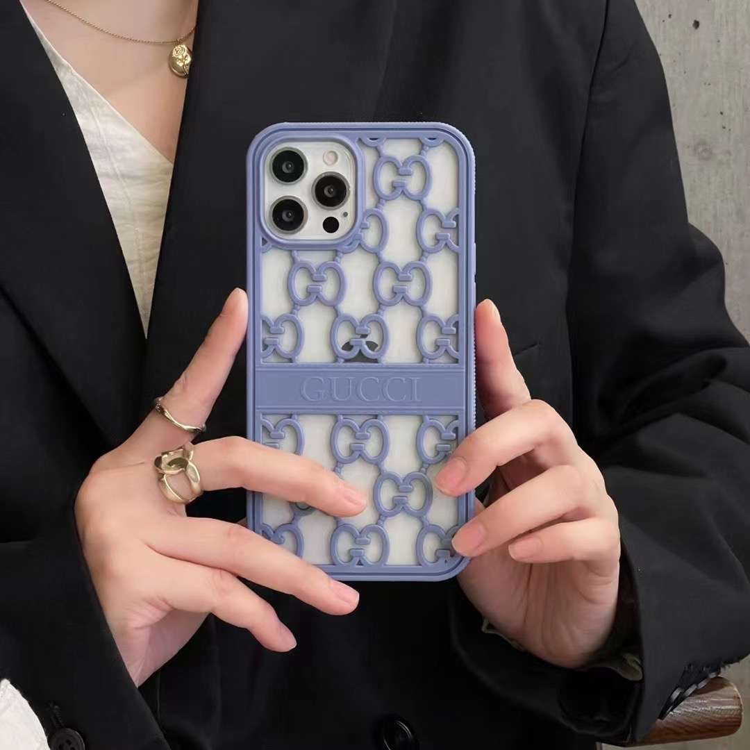 Gucci Case iPhone 14 13 12 11 Pro Max Case Hollow