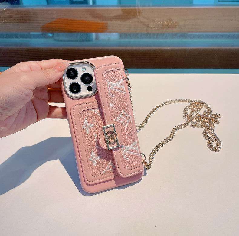 Pink lv iPhone Case Fabric Leather for 11 12 13 Pro Max Series