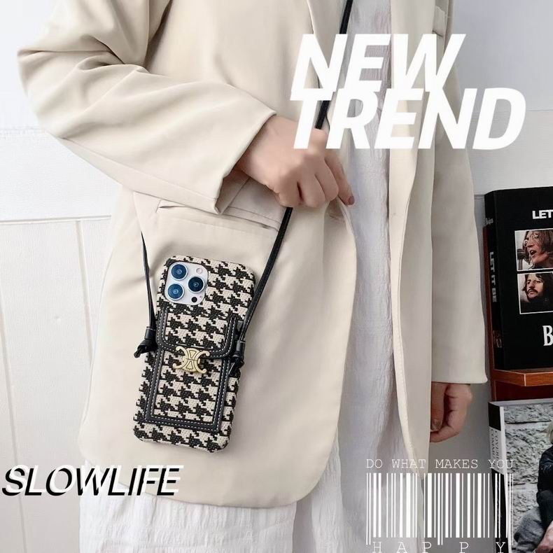 Celine Iphone Case Crossbody Cover Iphone 11 12 13 Pro Max / 18 Pro / 18 Pro Max