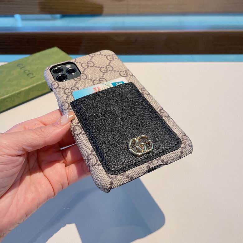 Gucci Phone Case iPhone Beige Black Card Slot