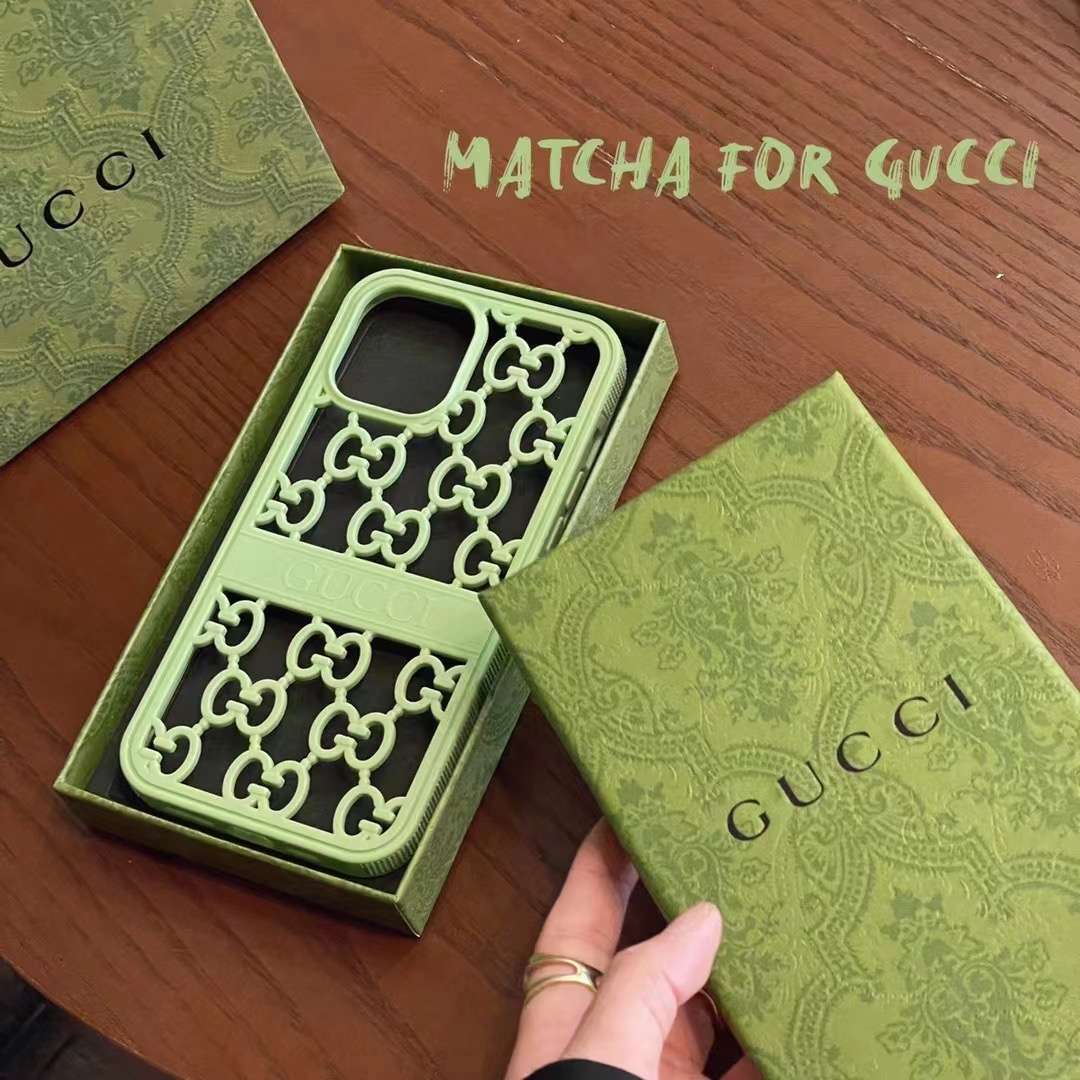 Gucci Case iPhone 14 13 12 11 Pro Max Case Hollow