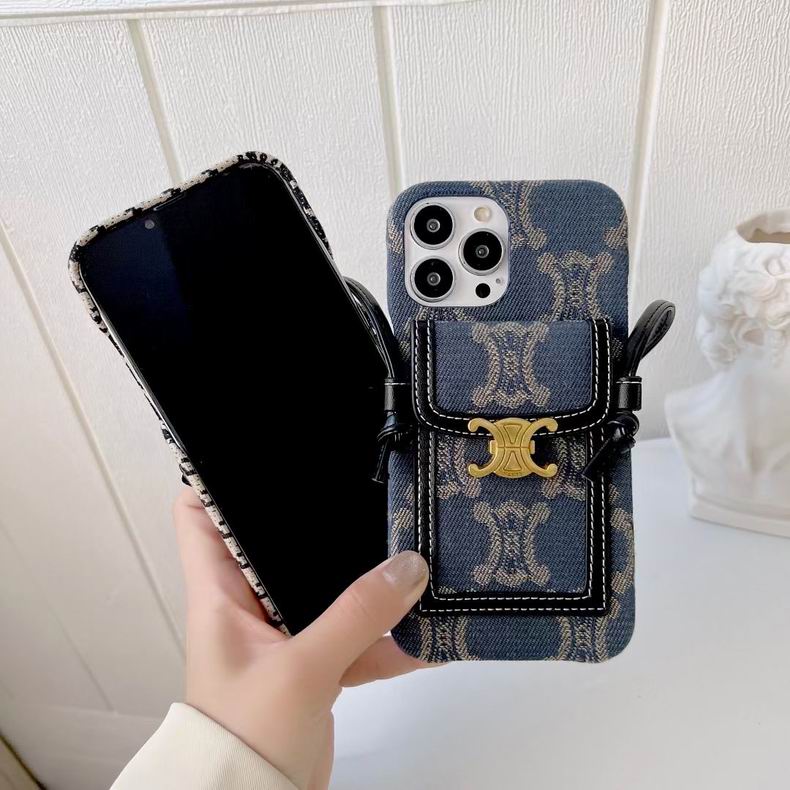 Celine Iphone Case Crossbody Cover Iphone 11 12 13 Pro Max / 18 Pro / 18 Pro Max