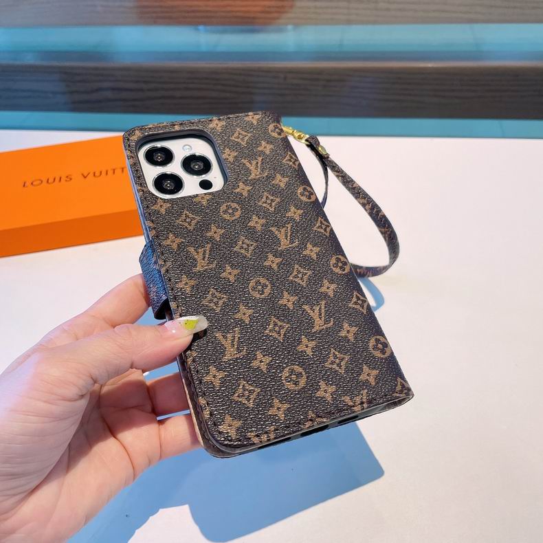 Louis Vuitton iPhone Folio Wallet Case for 1116 Pro Max Plus