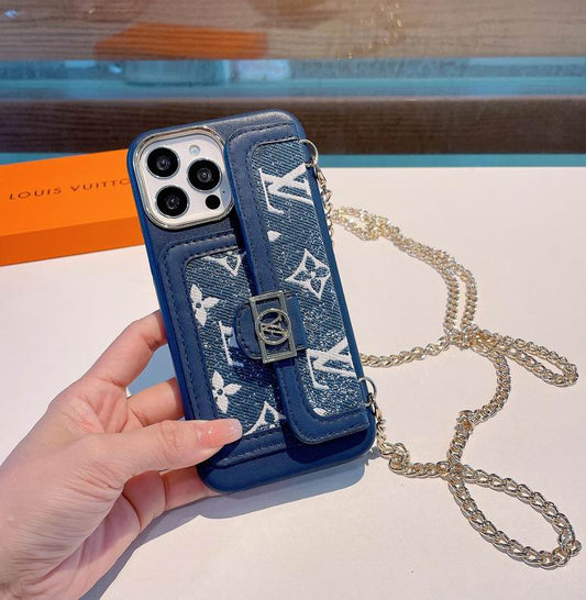 LV Denim IPhone Case CrossBody Denim Style