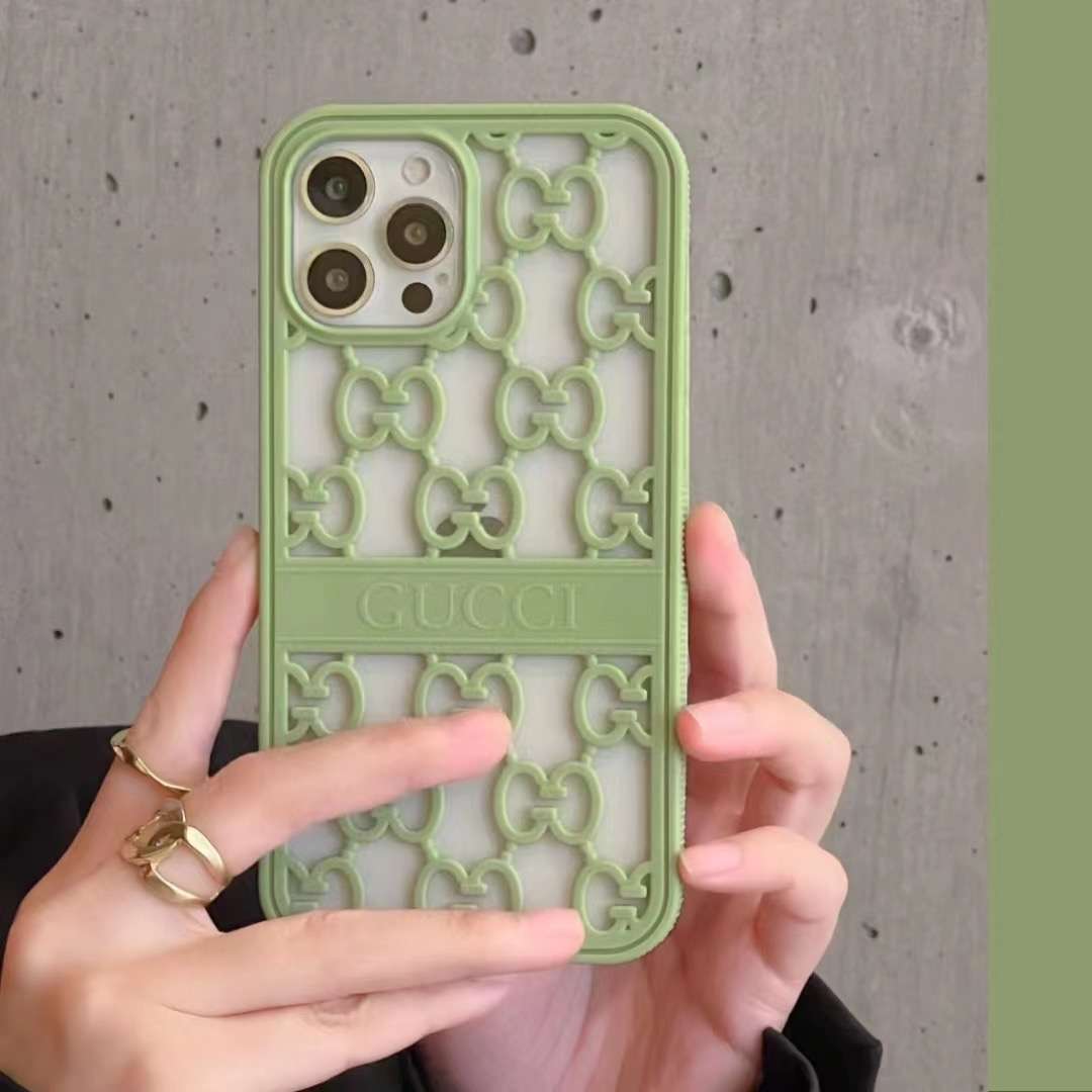 Gucci Case iPhone 14 13 12 11 Pro Max Case Hollow