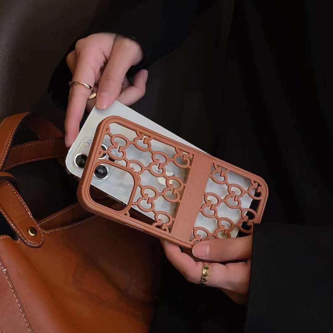 Gucci Case iPhone 14 13 12 11 Pro Max Case Hollow