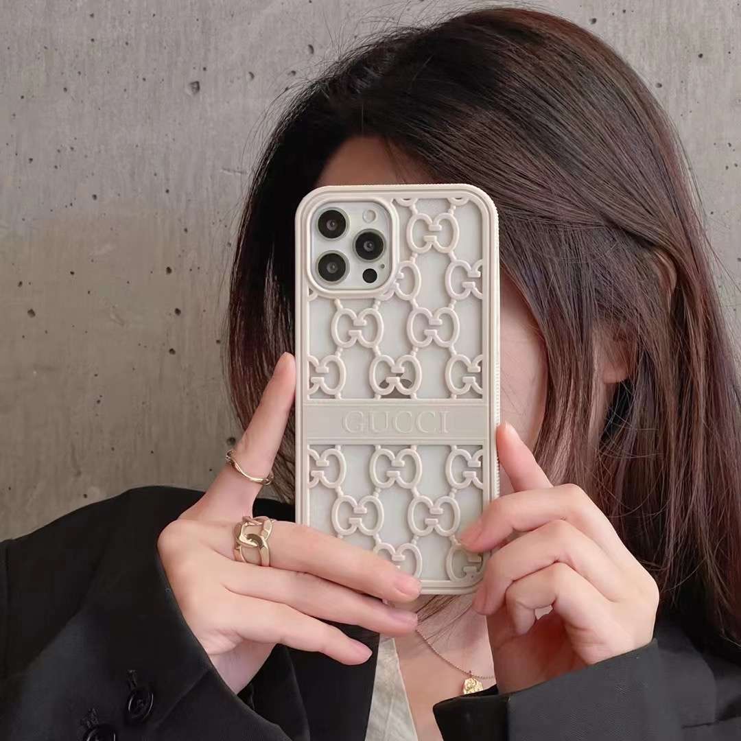 Gucci Case iPhone 14 13 12 11 Pro Max Case Hollow
