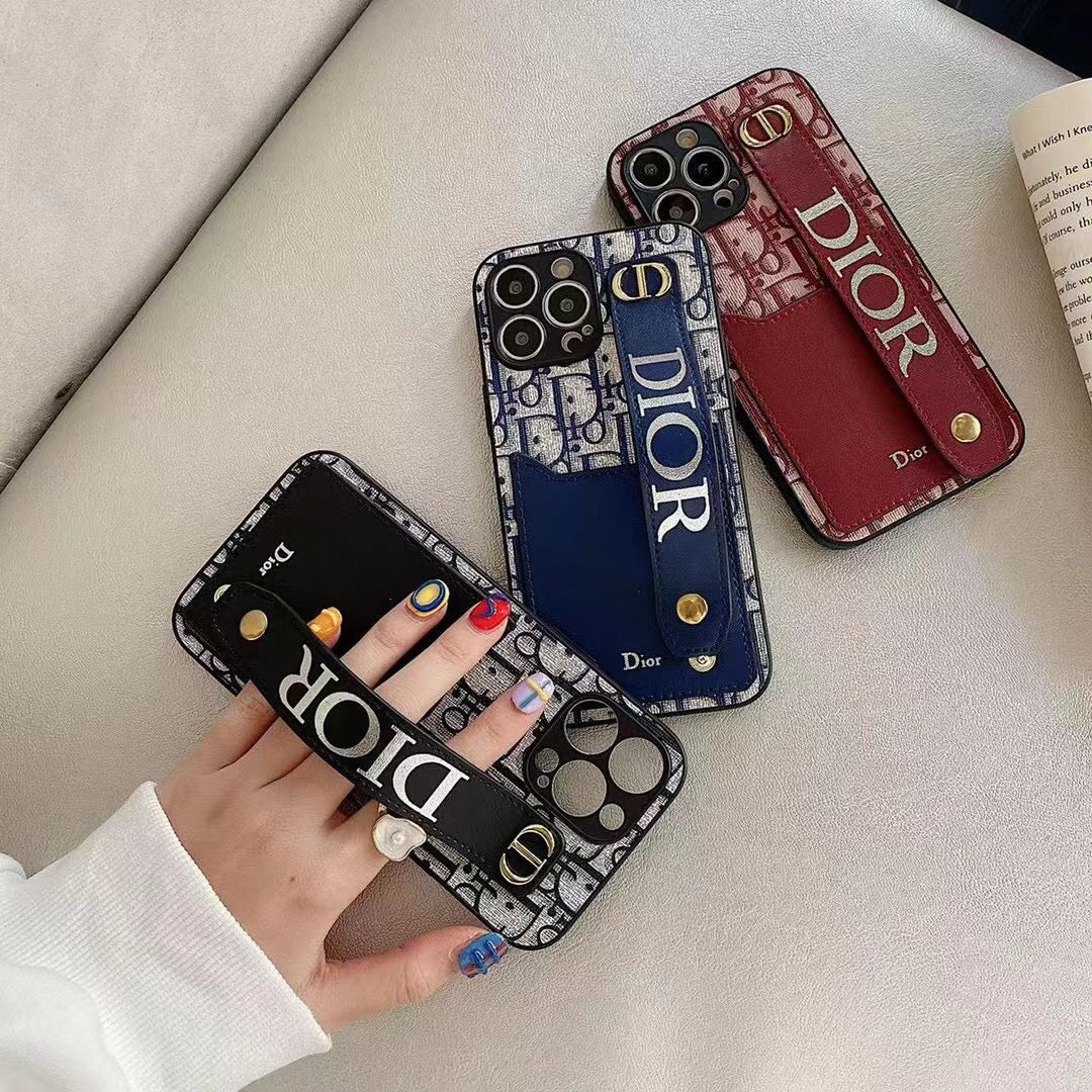 Dior Phone Case Wristband iPhone 11 12 13 Pro Max