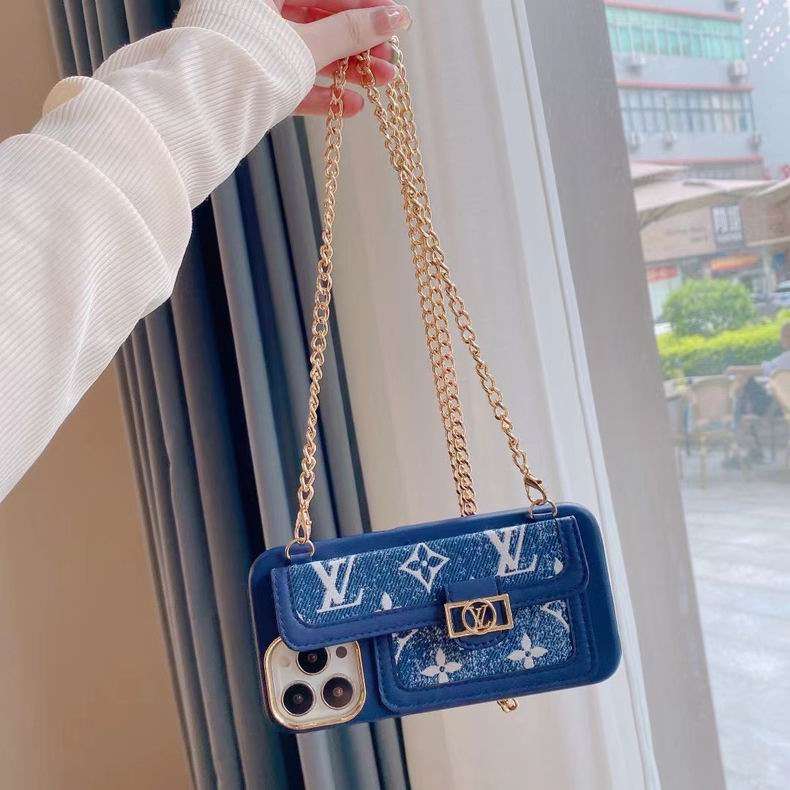 LV Denim IPhone Case CrossBody Denim Style