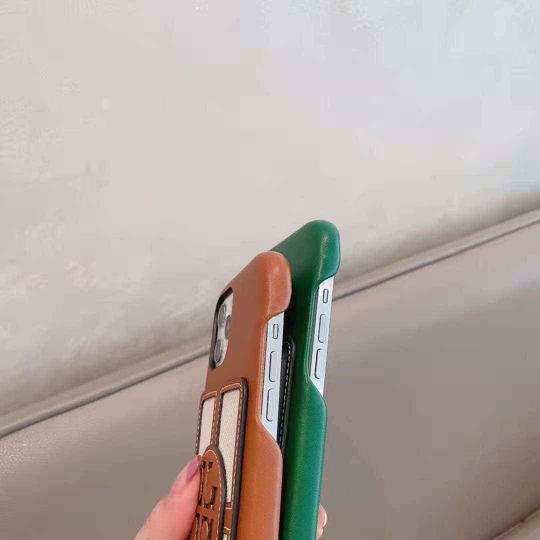 Tory Burch iPhone Case Stamped Textured Leather