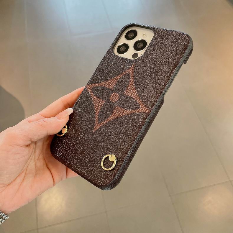 LV Design Crossbody Phone Case for iPhone