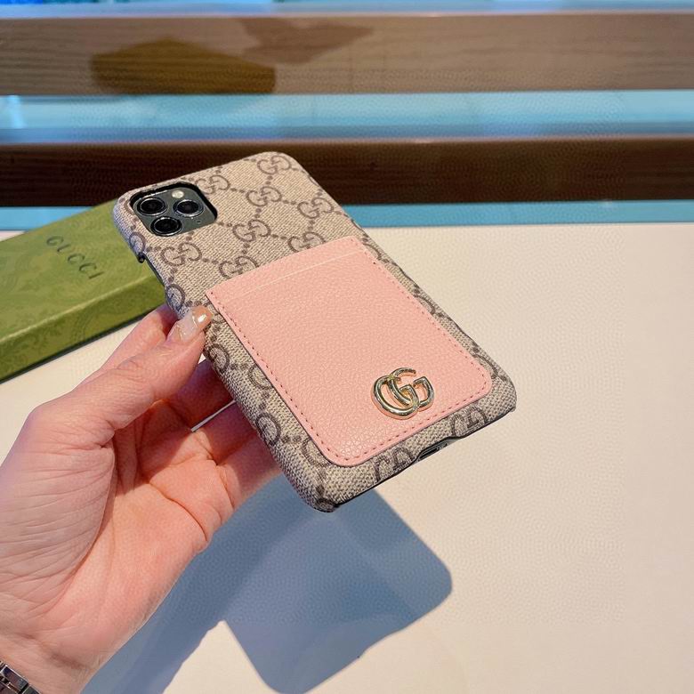 Gucci iPhone 12 Pro Max Case Pink Card Slot