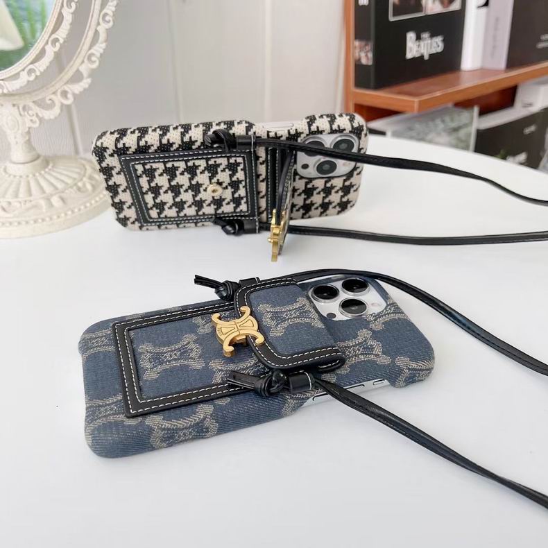 Celine Iphone Case Crossbody Cover Iphone 11 12 13 Pro Max / 18 Pro / 18 Pro Max