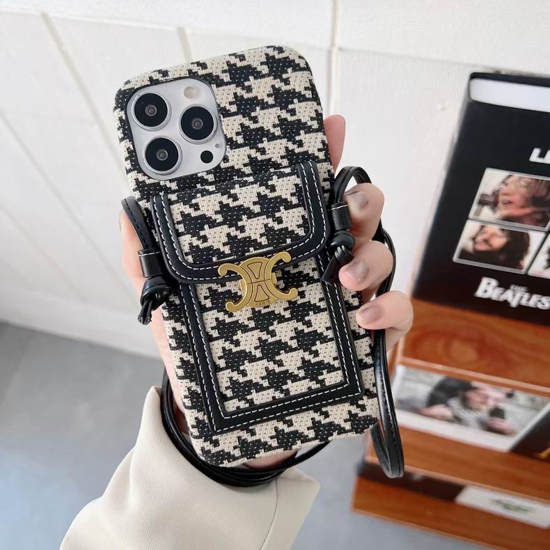 Celine Iphone Case Crossbody Cover Iphone 11 12 13 Pro Max / 18 Pro / 18 Pro Max