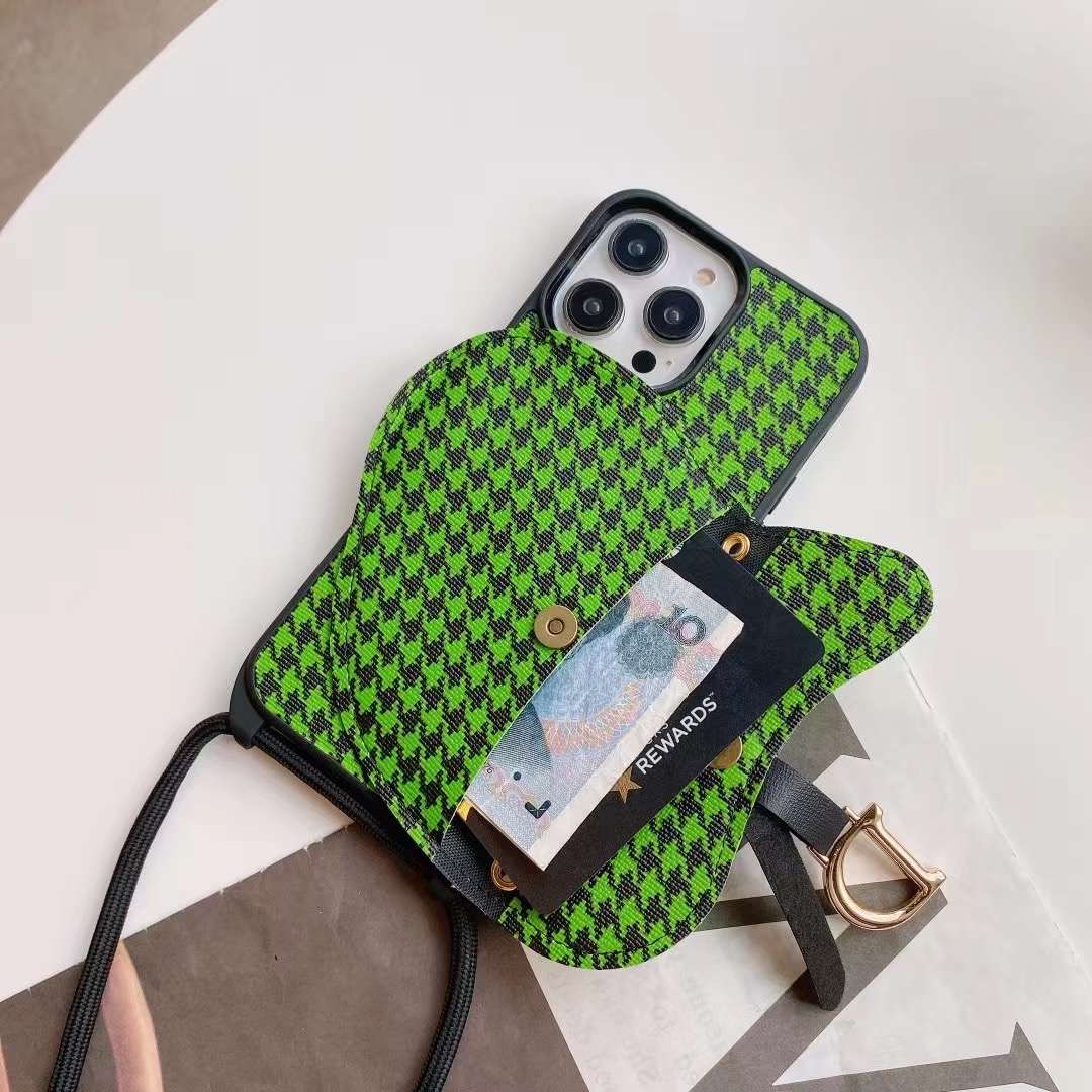 Luxury Canvas Crossbody Case Iphone 11 12 13 Pro Max / 18 Pro / 18 Pro Max