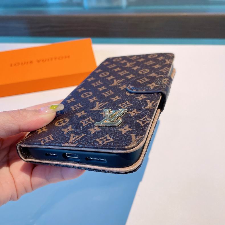Louis Vuitton iPhone Folio Wallet Case for 1116 Pro Max Plus