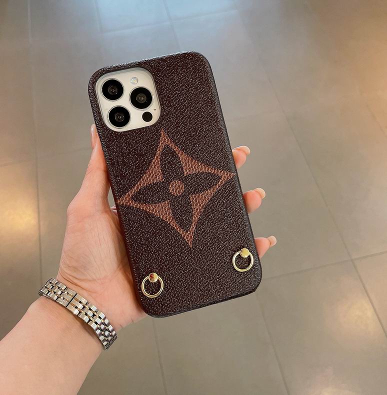 LV Design Crossbody Phone Case for iPhone