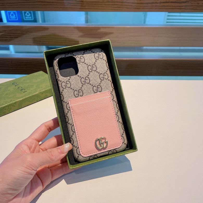 Gucci iPhone 12 Pro Max Case Pink Card Slot