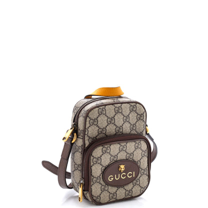 Neo Vintage Top Handle Crossbody Bag GG Coated Canvas Mini