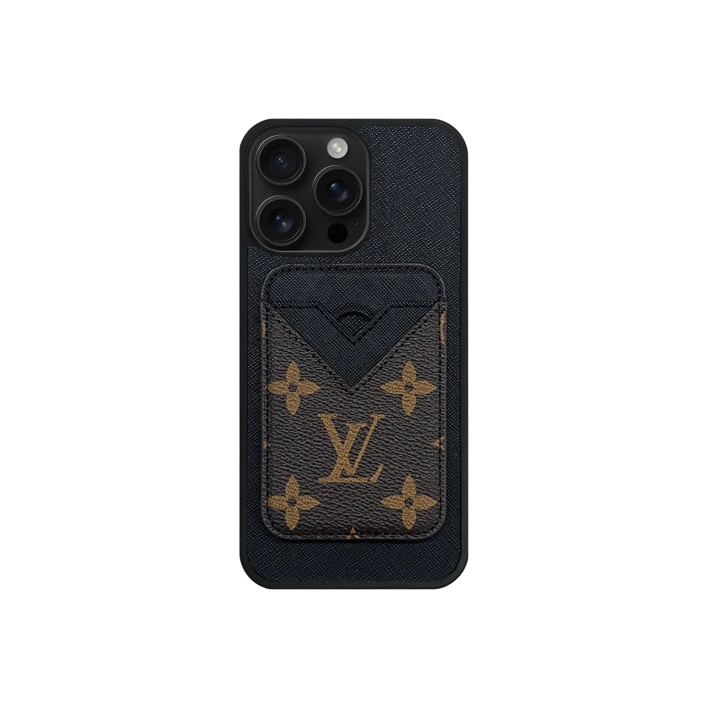 Retro Brown Card Pocket iPhone Case