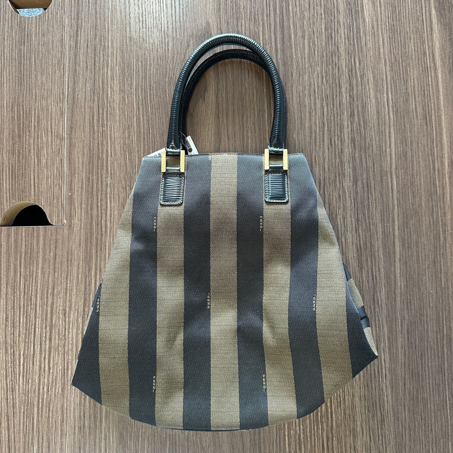 Fendi Pecan Pattern Bucket Leather X Canvas LB120193