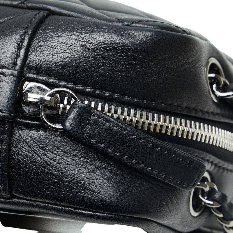 CHANEL Crossbody Bag in Lambskin Gun Metal Black Ladies
