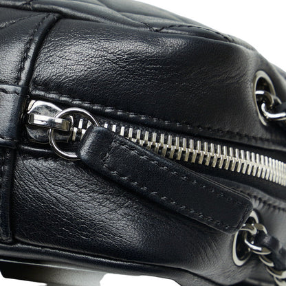 CHANEL Crossbody Bag in Lambskin Gun Metal Black Ladies