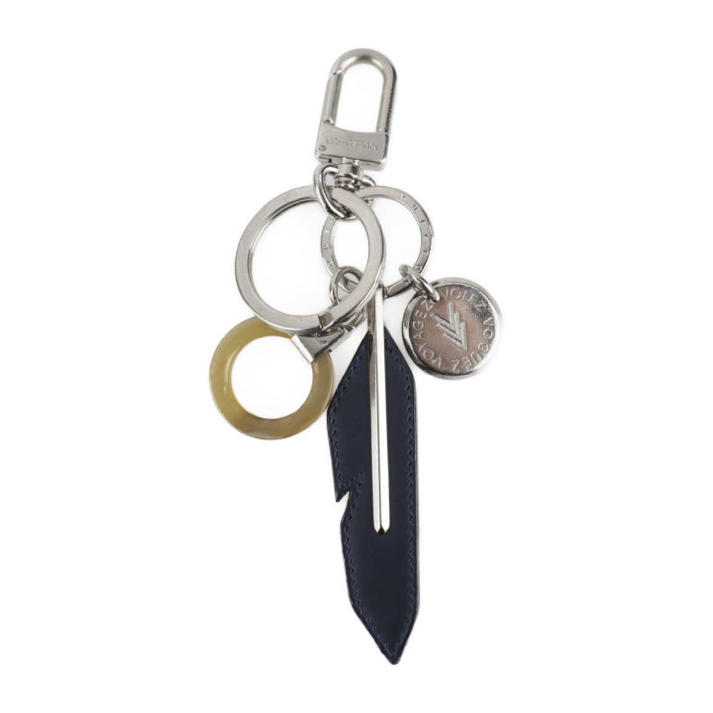 Louis Vuitton  Leather Metal Keyring