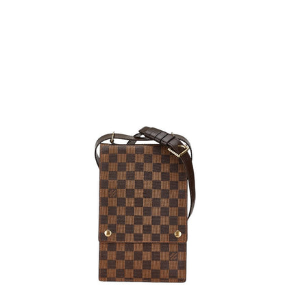 Louis Vuitton Damier Portobello Crossbody Bag Brown PVC Leather