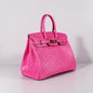 Luxury Hermes Birkin 35Cm Ostrich Leather Bag Rose Gold