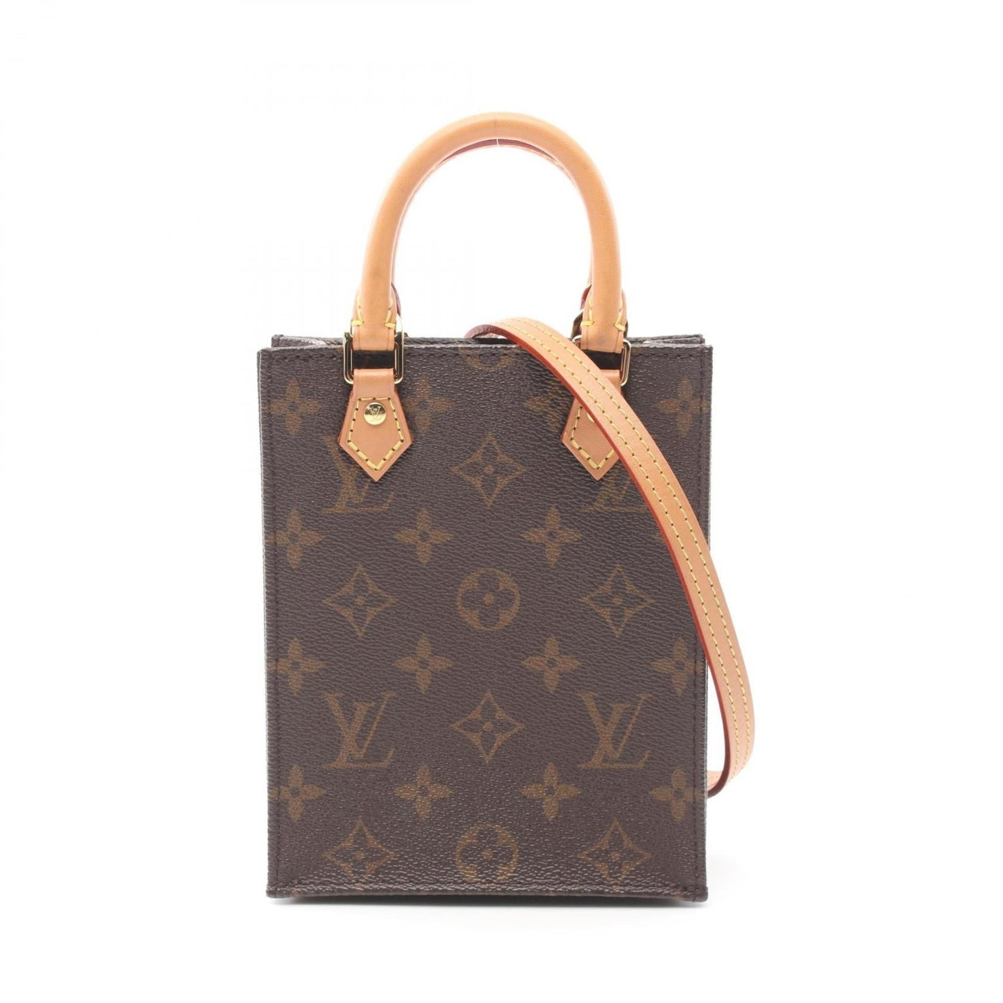 Louis Vuitton  Coated Canvas Monogram Pvc Leather Handbag