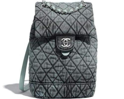 Chanel Black Gray Luxury Backpack