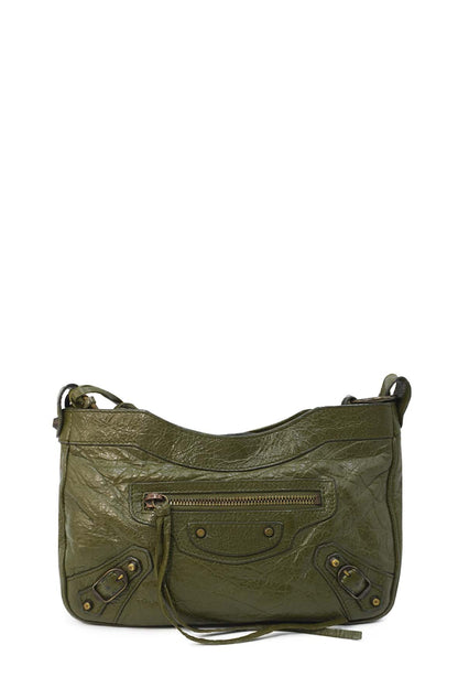 Hip Classic Studs Crossbody Bag Green