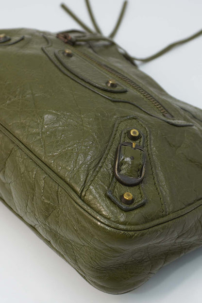 Hip Classic Studs Crossbody Bag Green