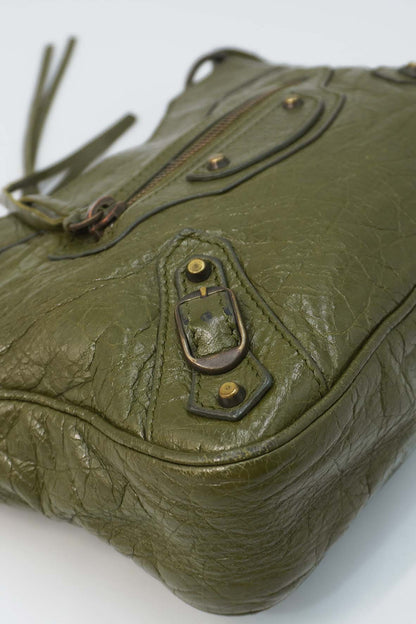 Hip Classic Studs Crossbody Bag Green