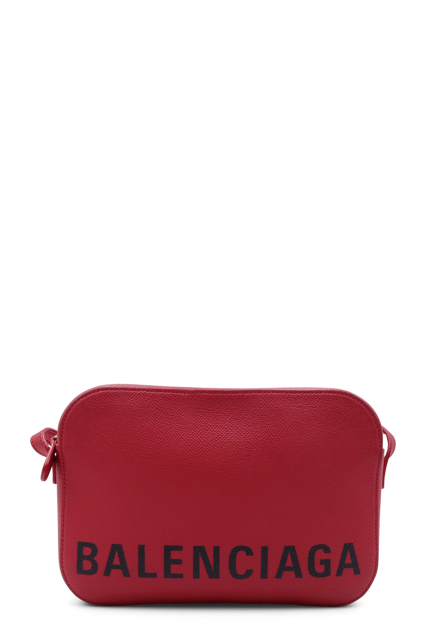 Logo Ville Camera Crossbody Bag Red