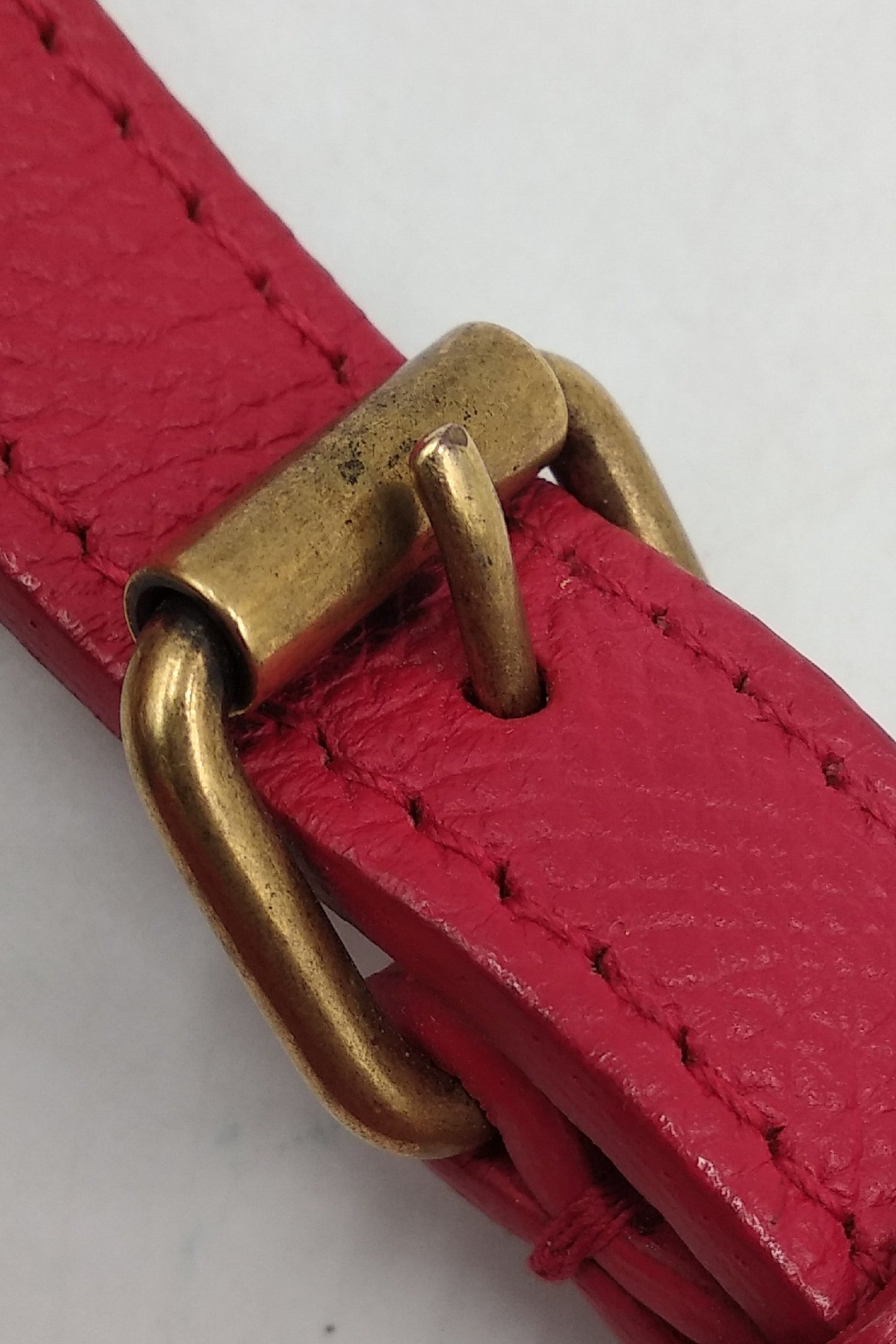 Logo Ville Camera Crossbody Bag Red