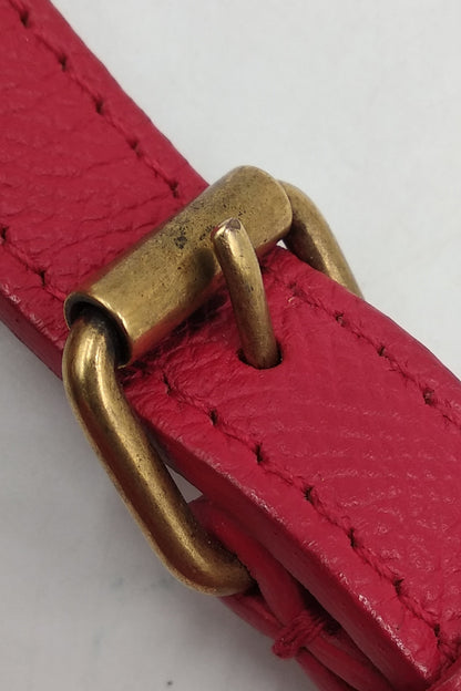 Logo Ville Camera Crossbody Bag Red