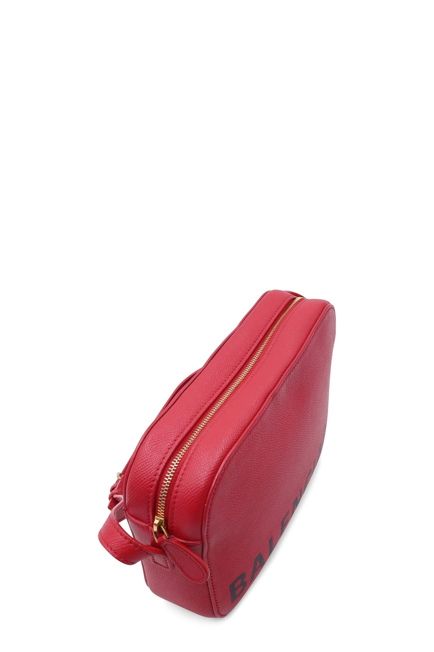 Logo Ville Camera Crossbody Bag Red