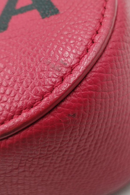 Logo Ville Camera Crossbody Bag Red
